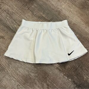 Girls Nike White Tennis Skirt